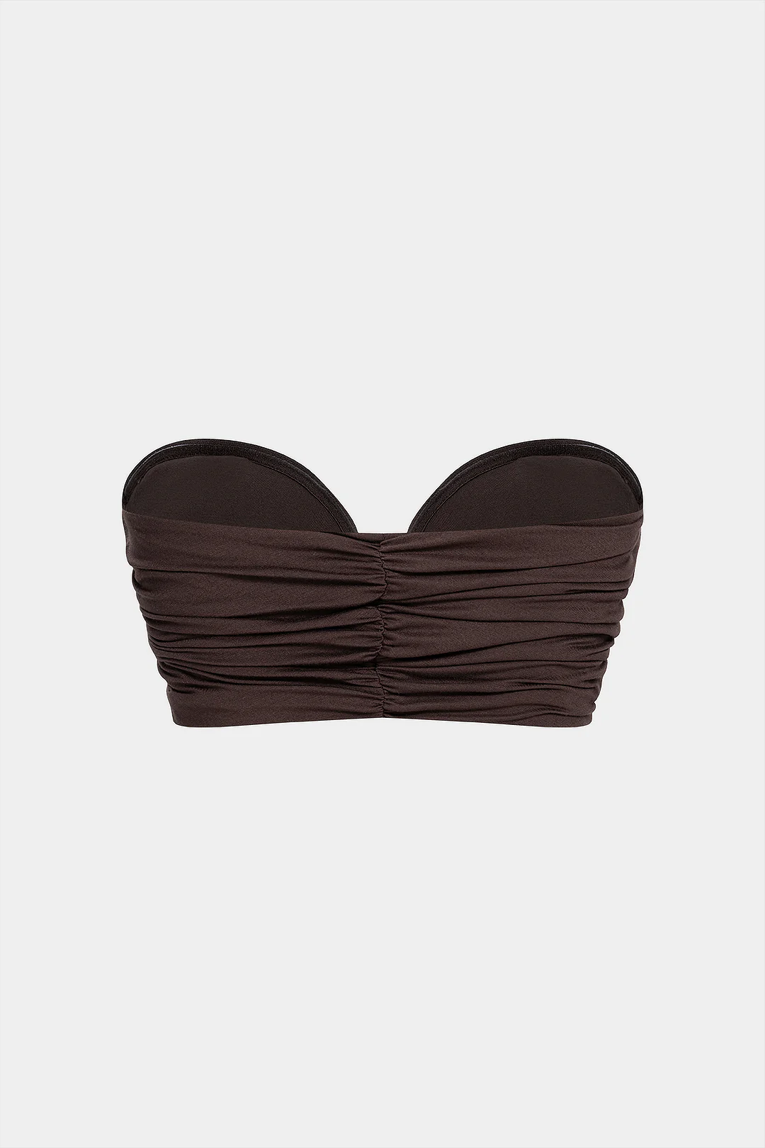 Solid Ruched Tube Top - Image 2