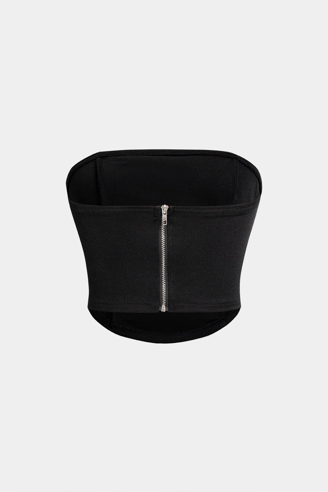 Metallic Zipper Tube Top - Image 2
