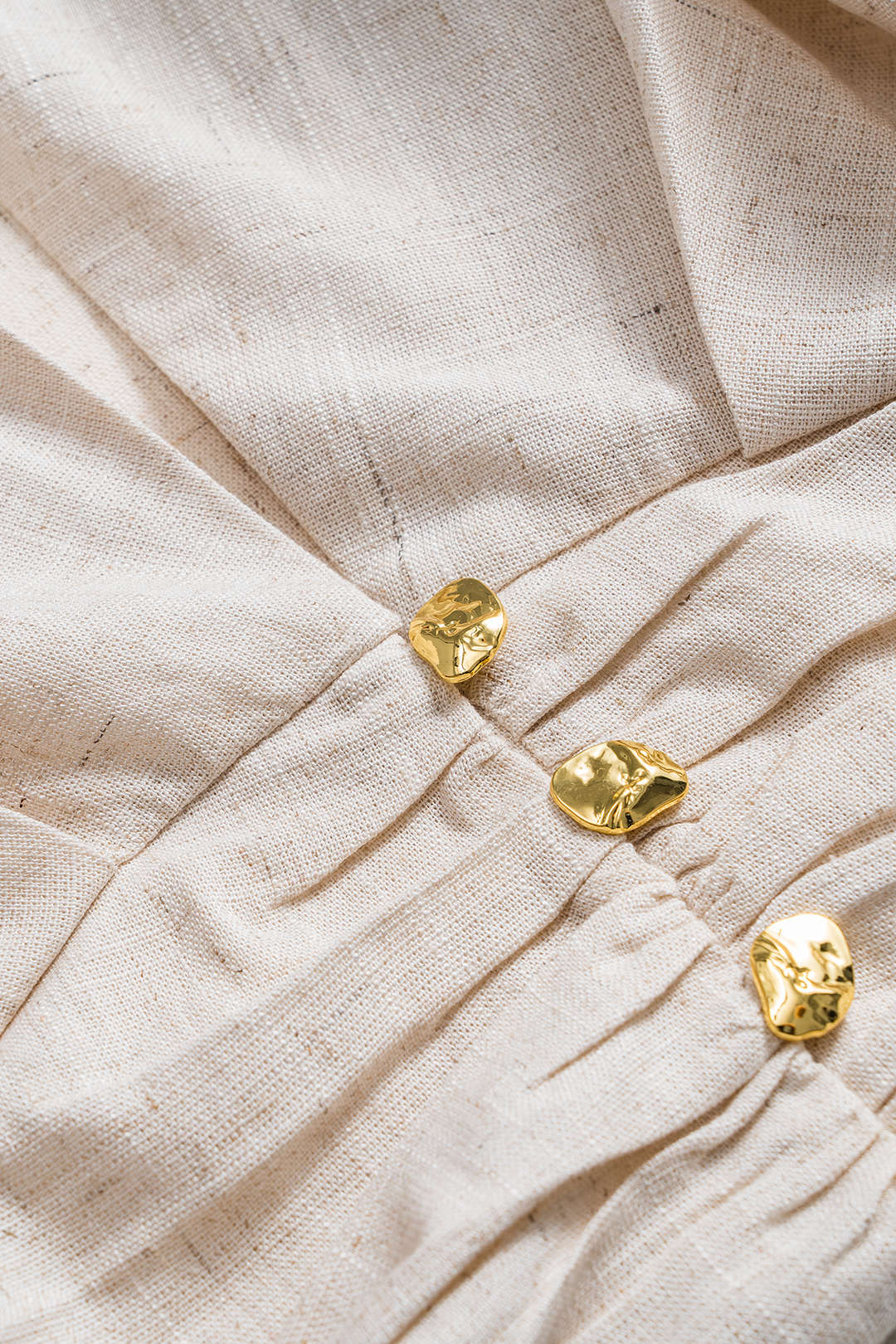 Linen Metallic Short-Sleeve Shirt - Image 3