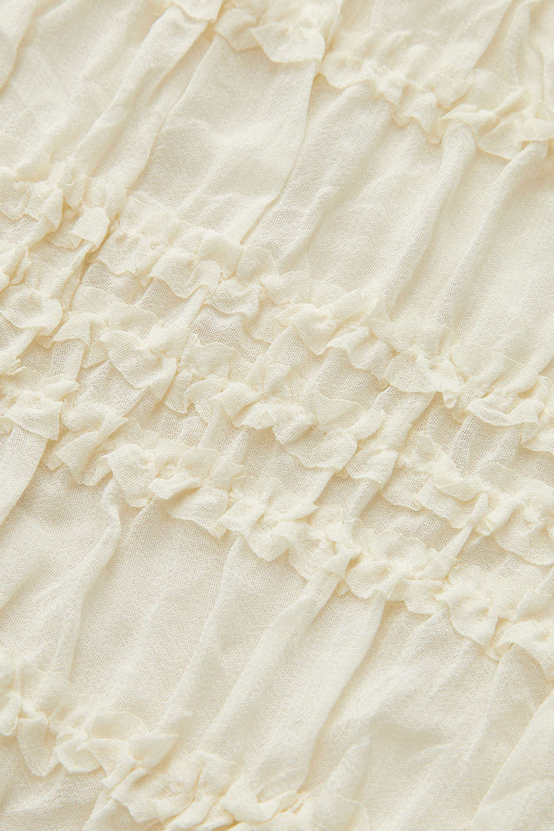 Chiffon Shirred Ruched Short-Sleeve Top And Skirt Set - Image 7