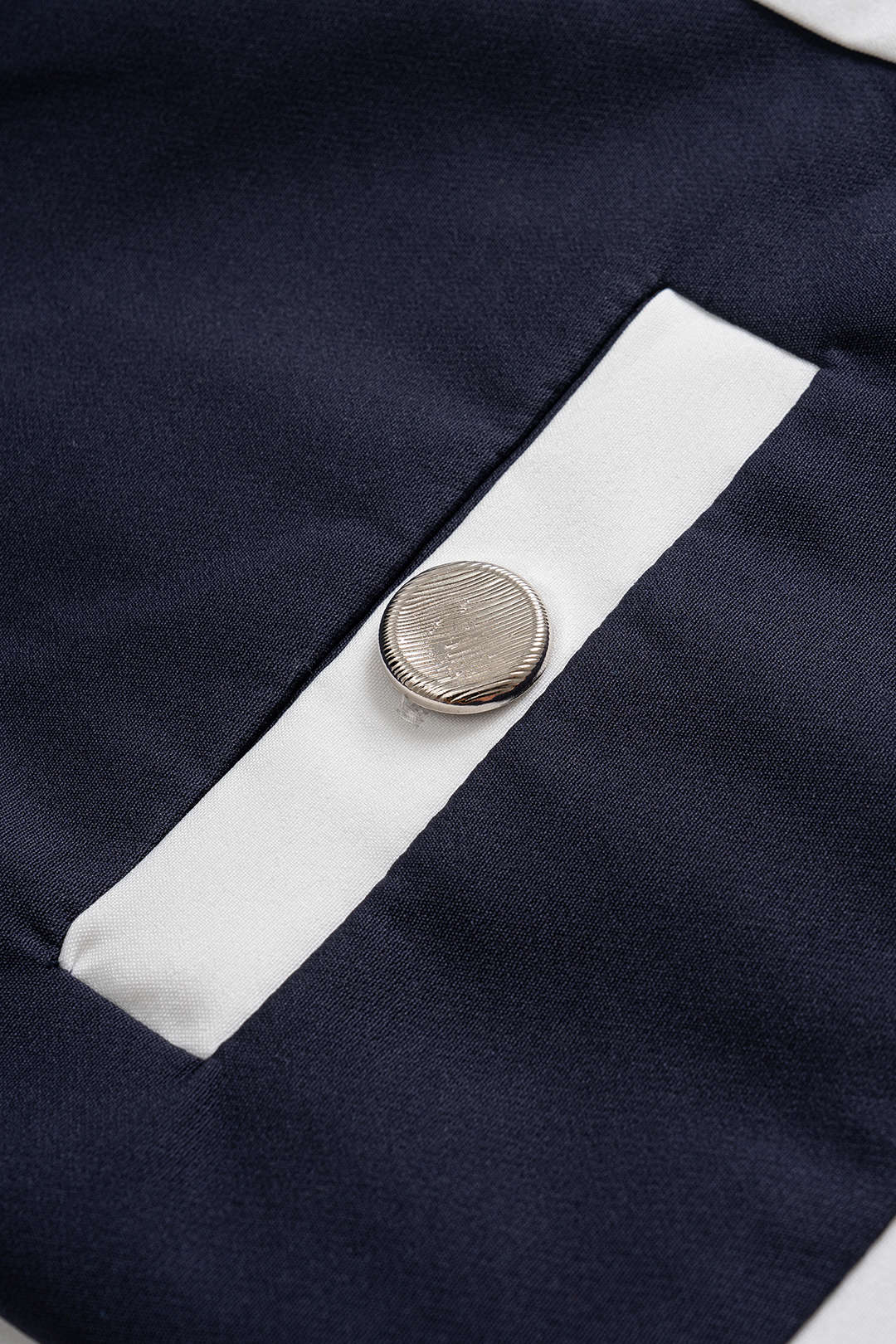 Contrast Button Fake Pocket Top - Image 3