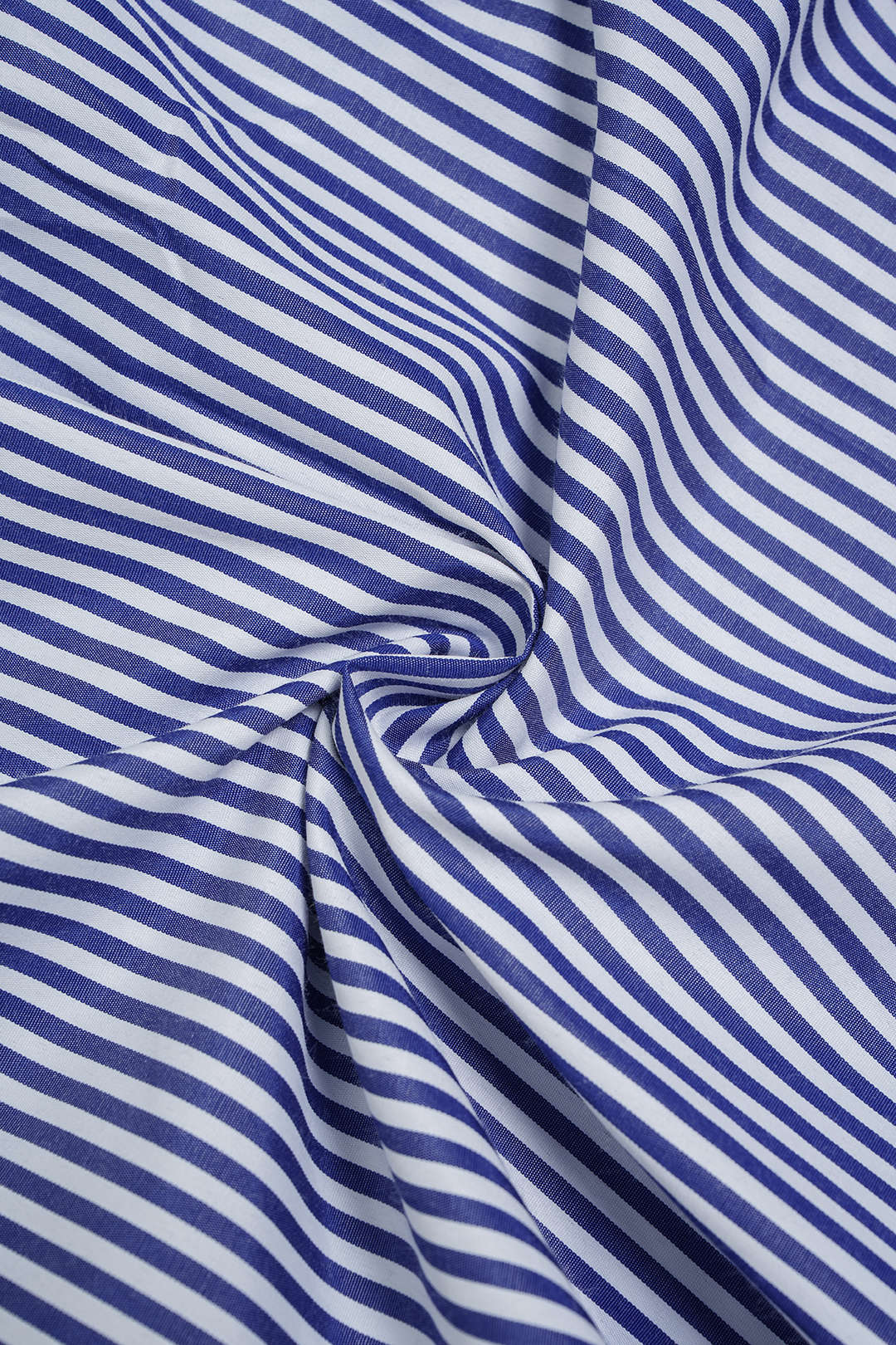Striped V-Neck Asymmetrical Tie Back Short-Sleeve Shirt - Image 5