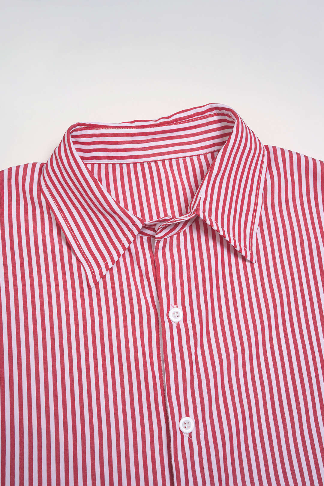 Striped Tie Back Short-Sleeve Shirt - Image 3