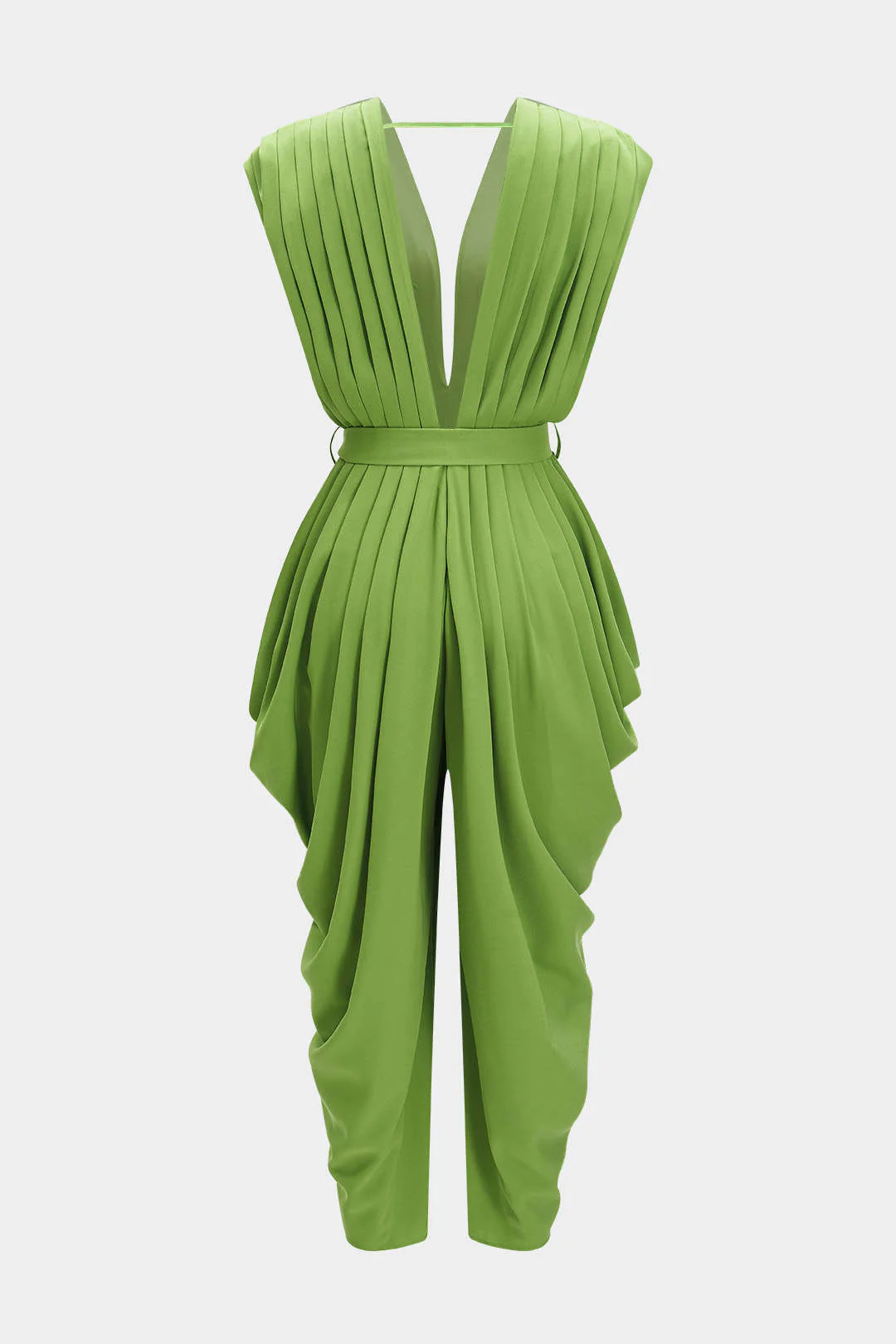 Sleeveless V-neck Jumpsuit - Image 2