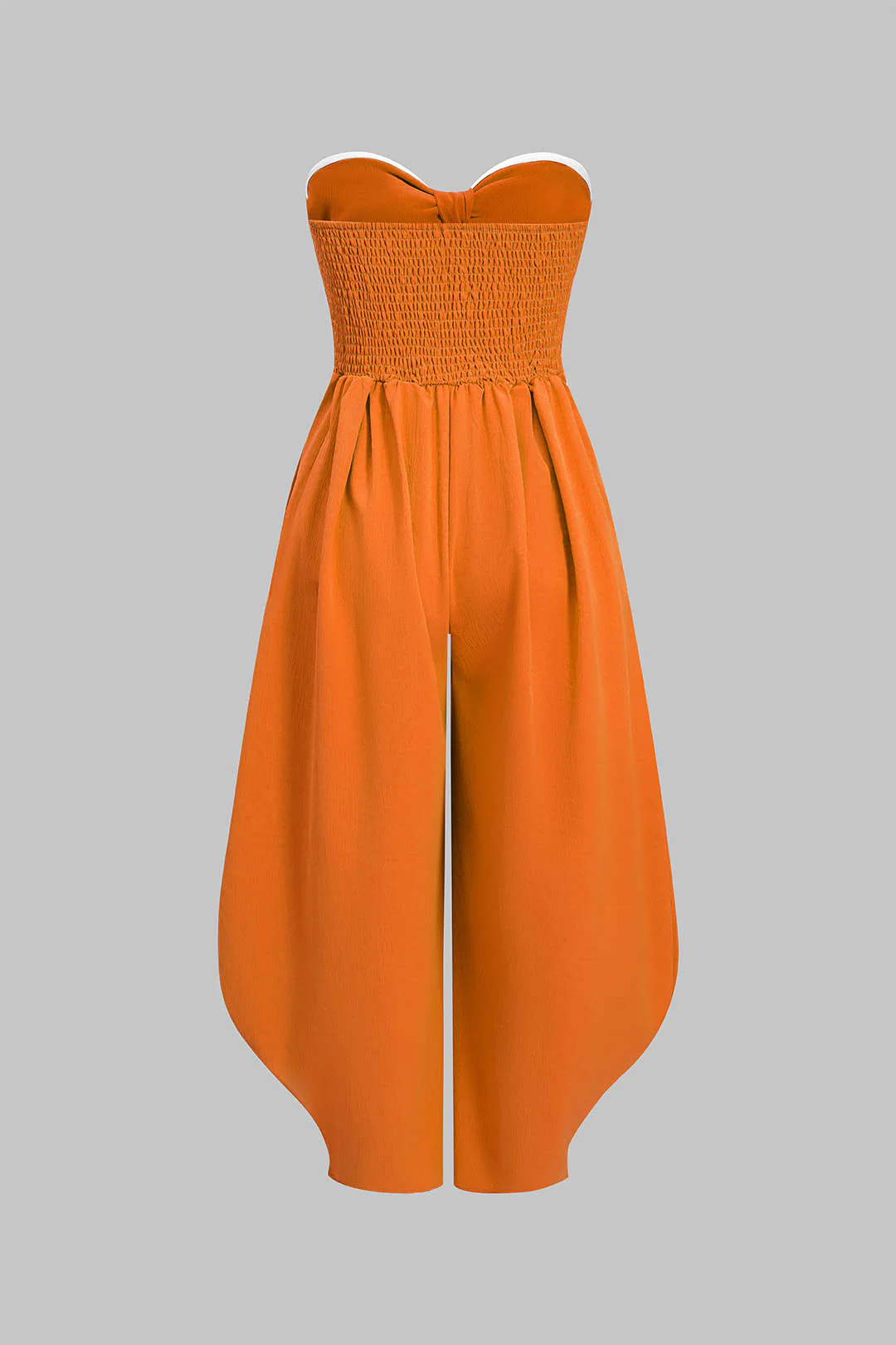 Strapless Tie-Up Ruched Sleeveless Jumpsuit - Image 10
