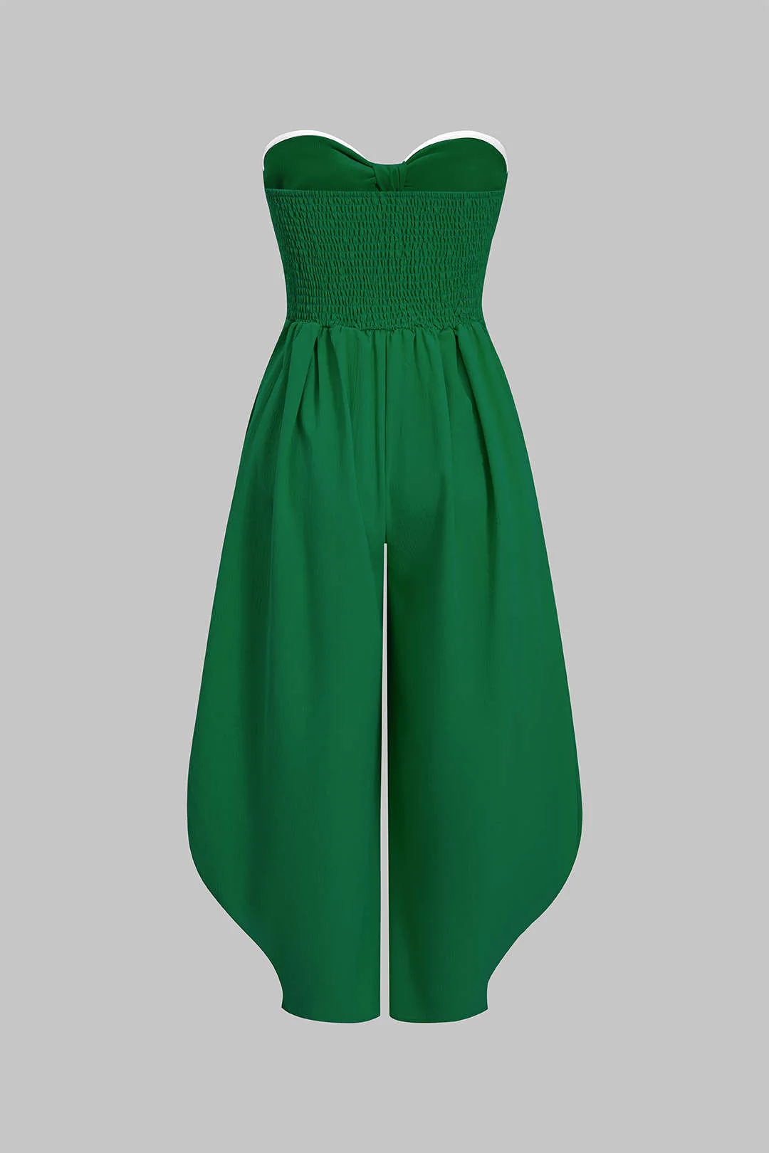 Strapless Tie-Up Ruched Sleeveless Jumpsuit - Image 12