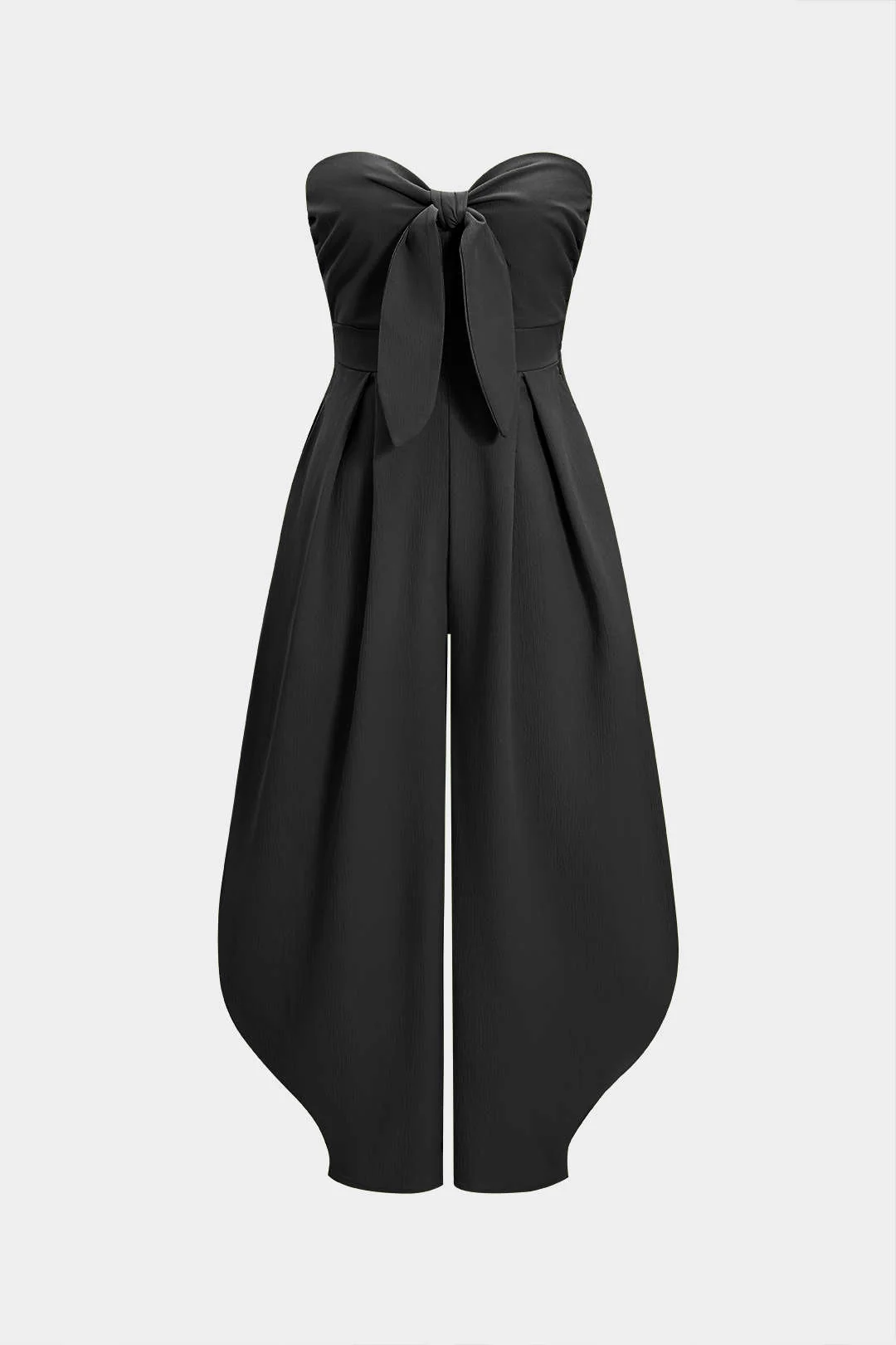 Strapless Tie-Up Ruched Sleeveless Jumpsuit - Image 7