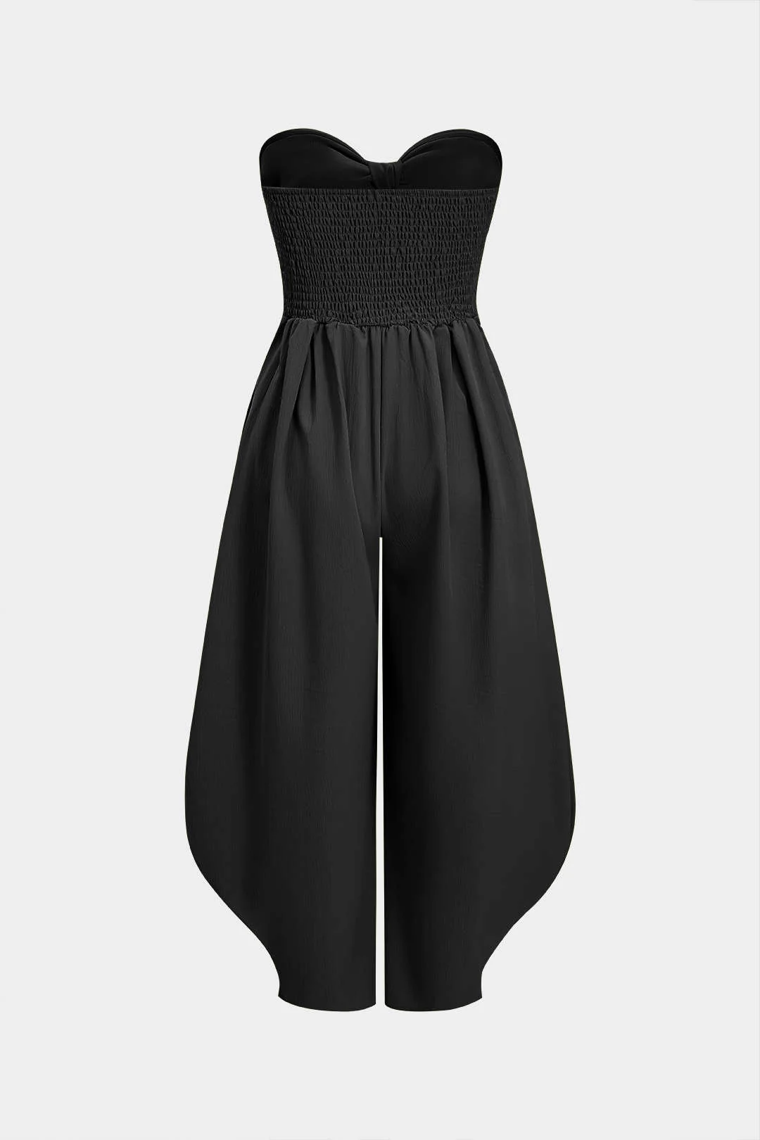 Strapless Tie-Up Ruched Sleeveless Jumpsuit - Image 8