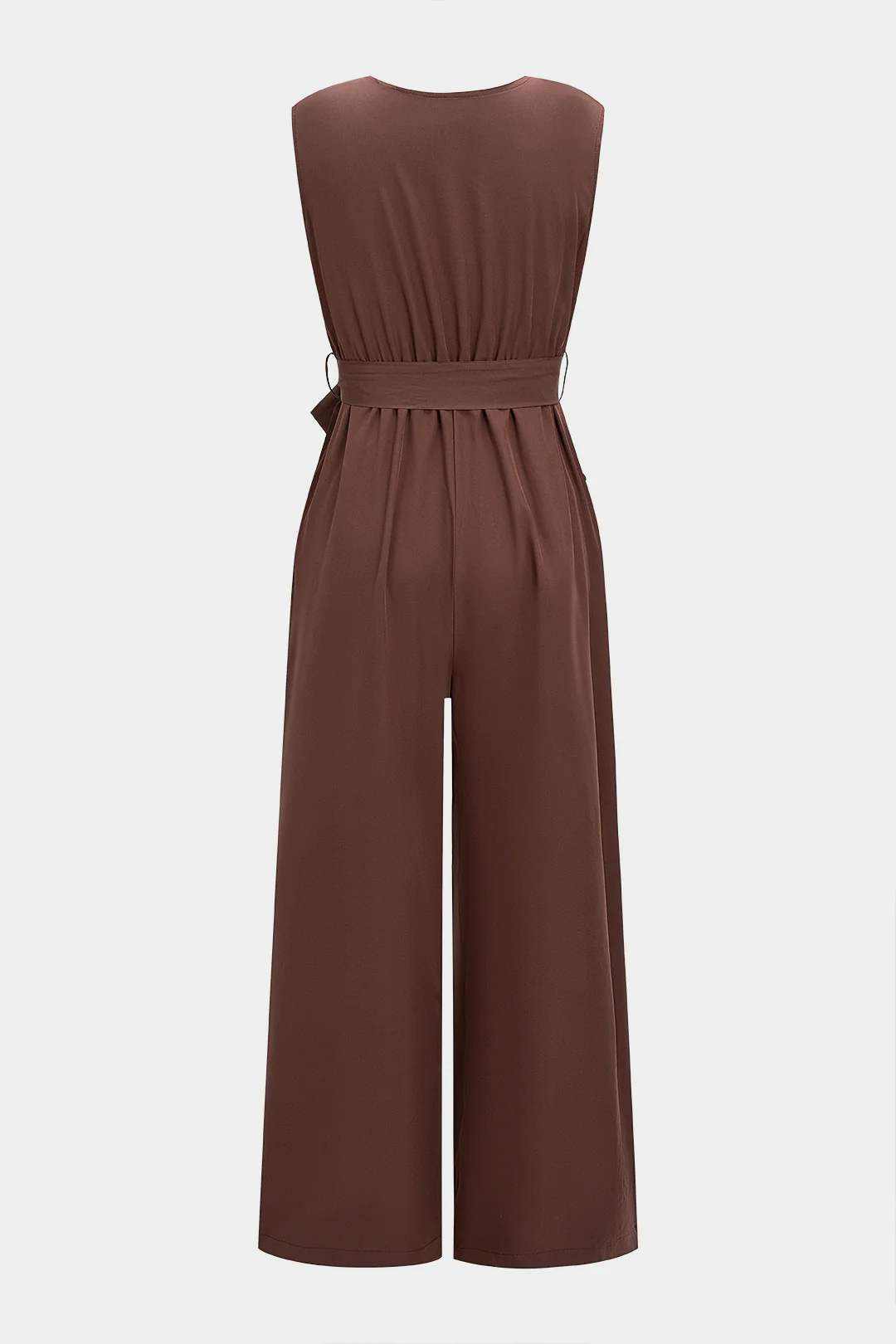 Tie-Up Wide Leg Sleeveless Jumpsuit - Image 2