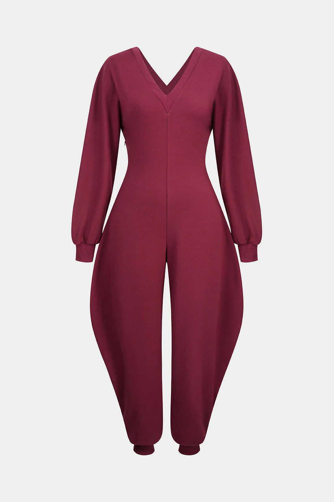 V-Neck Long Sleeve Jumpsuit - Image 13