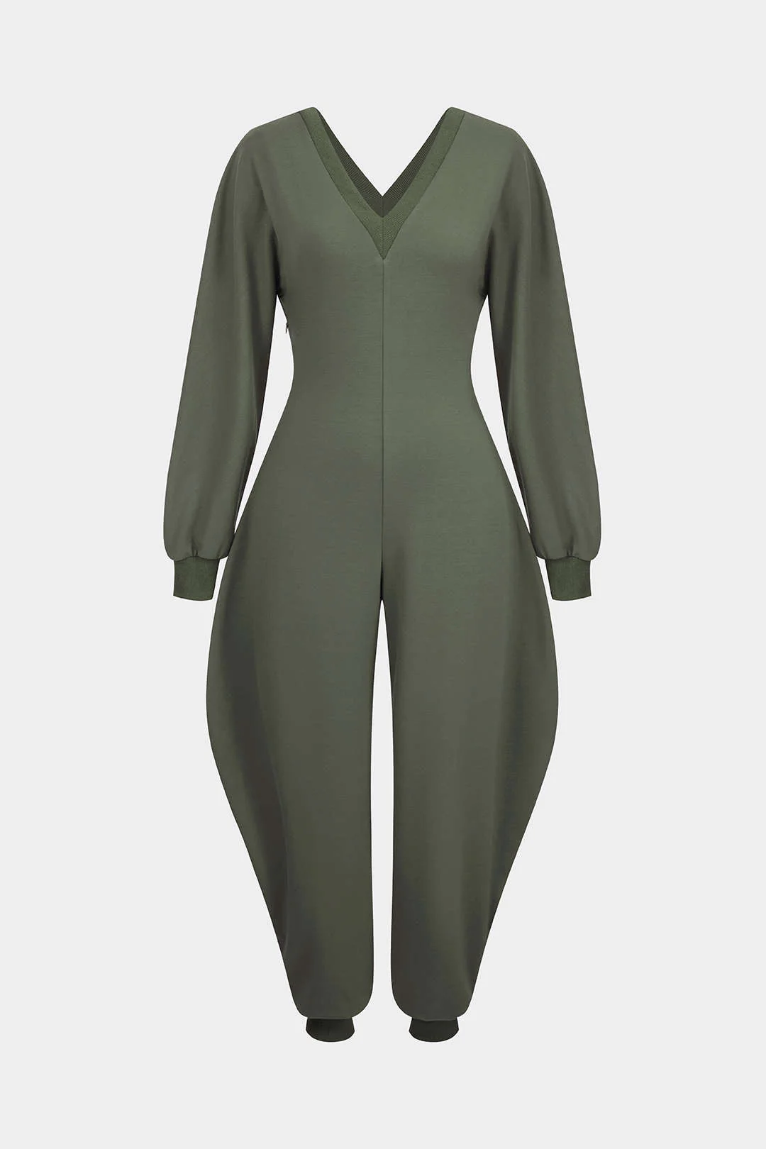 V-Neck Long Sleeve Jumpsuit - Image 14