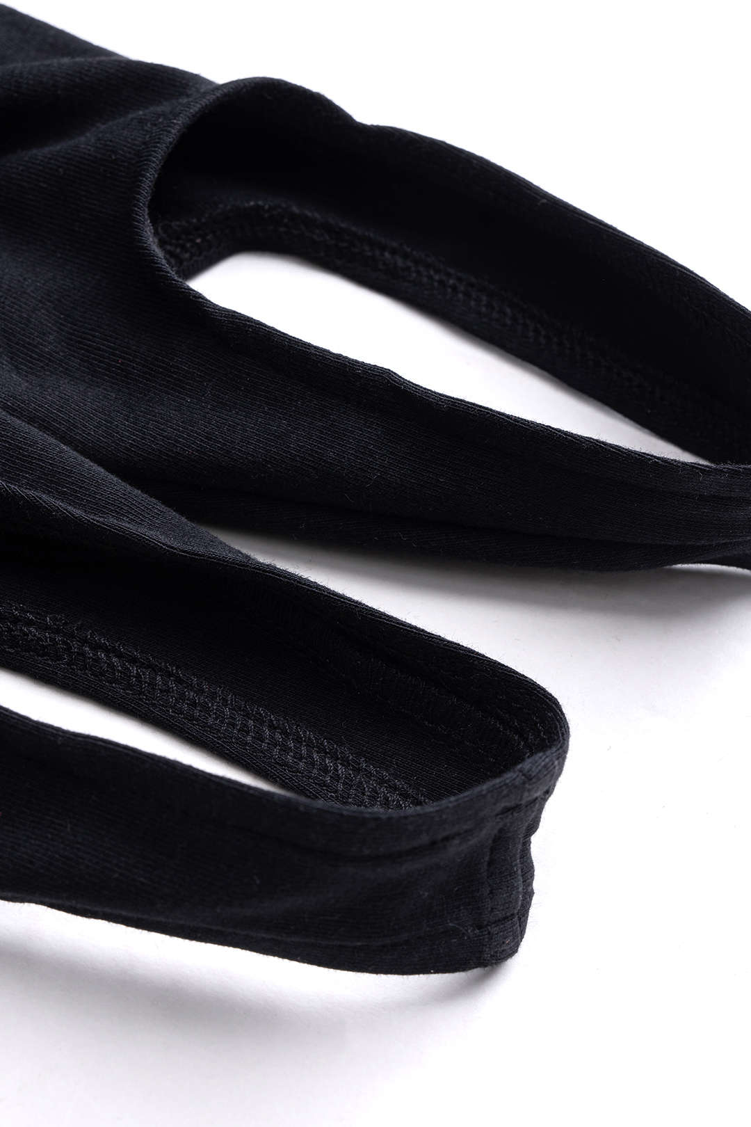 Contrast Round Neck Asymmetrical Long Sleeve Jumpsuit - Image 4