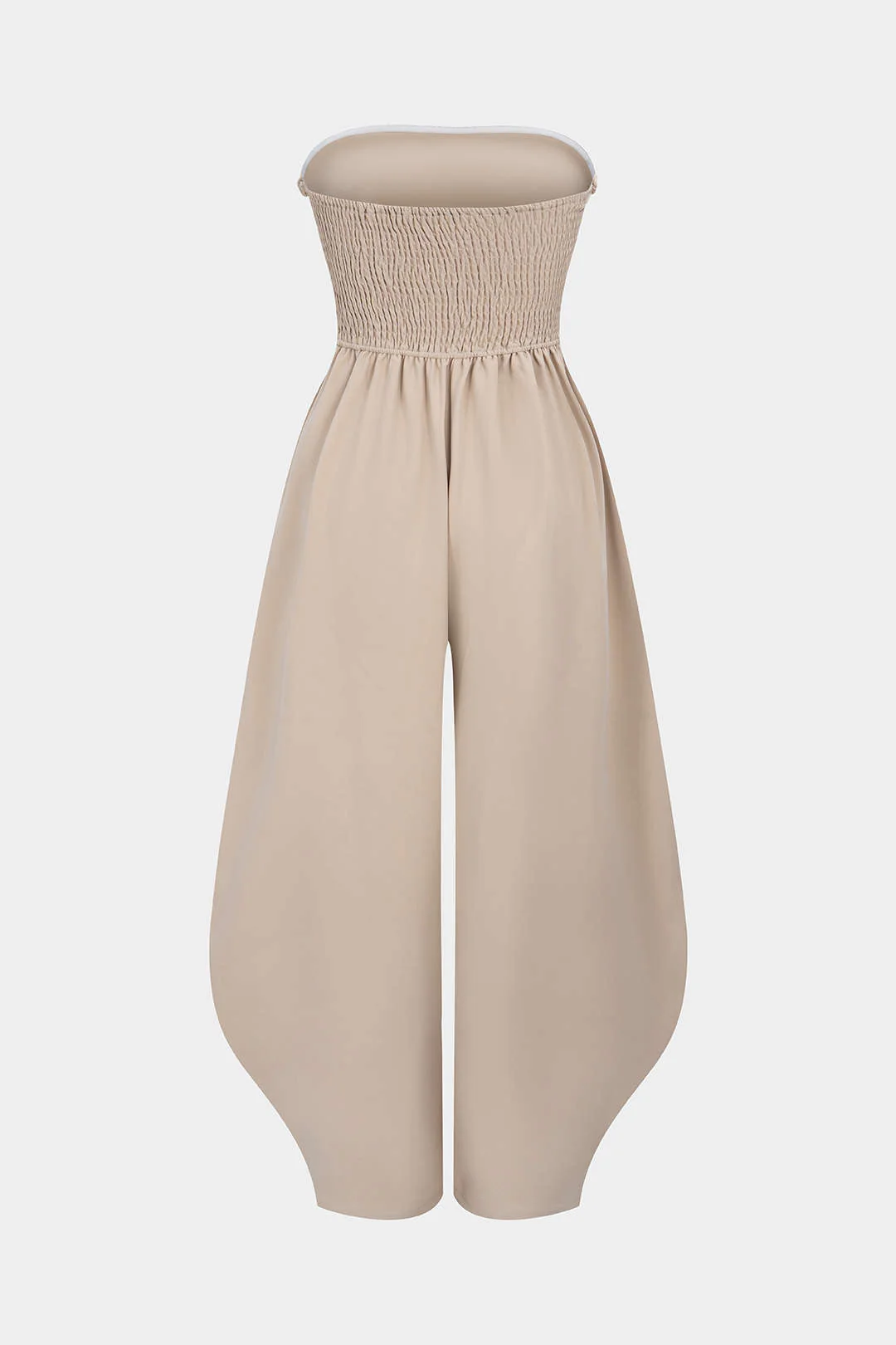 Twist Knot Strapless Sleeveless Wide Leg Jumpsuit - Image 2