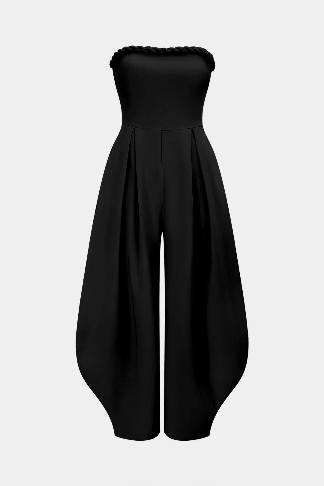 Twist Knot Strapless Sleeveless Wide Leg Jumpsuit - Image 9