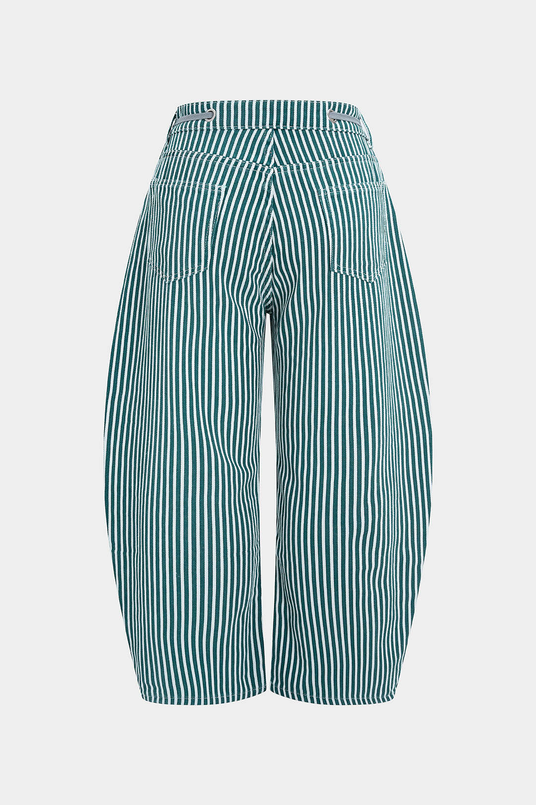 Plus Size Drawstring Pocket Low Waist Jeans - Image 2
