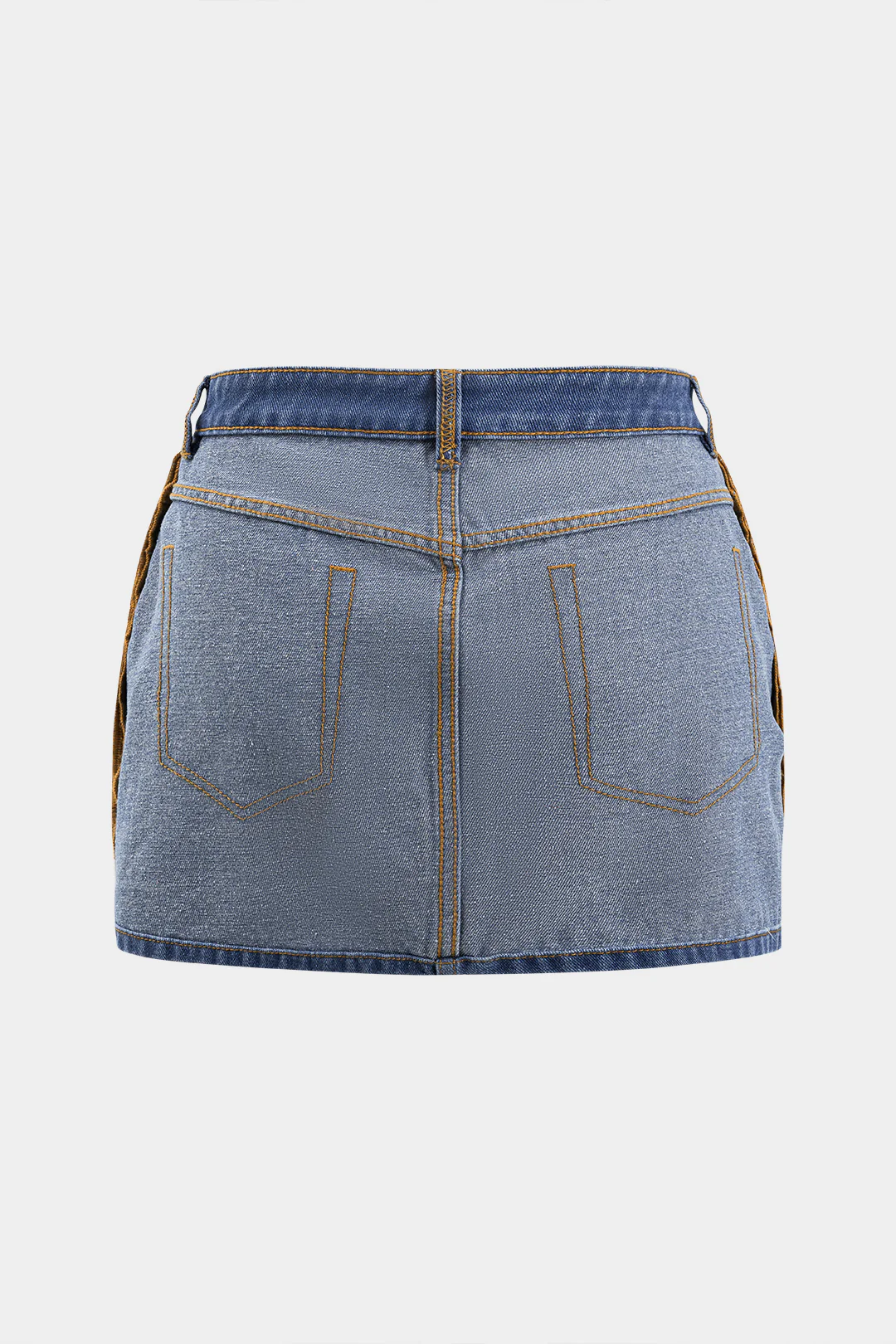 Plus Size Denim Pocket Skirt - Image 2