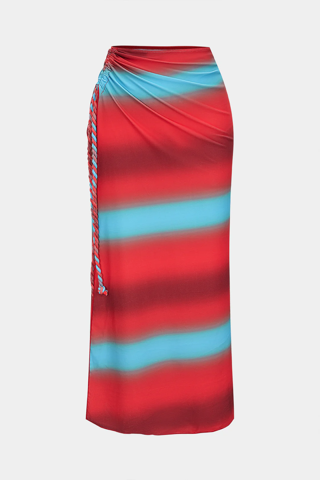 Tie Dye Ombre Print Twist Knot Bikini Bottom - Image 5