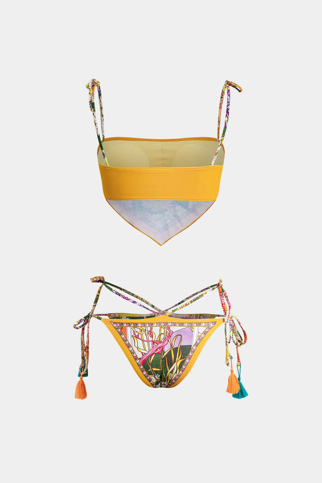 Floral Print Bikini Set - Image 2