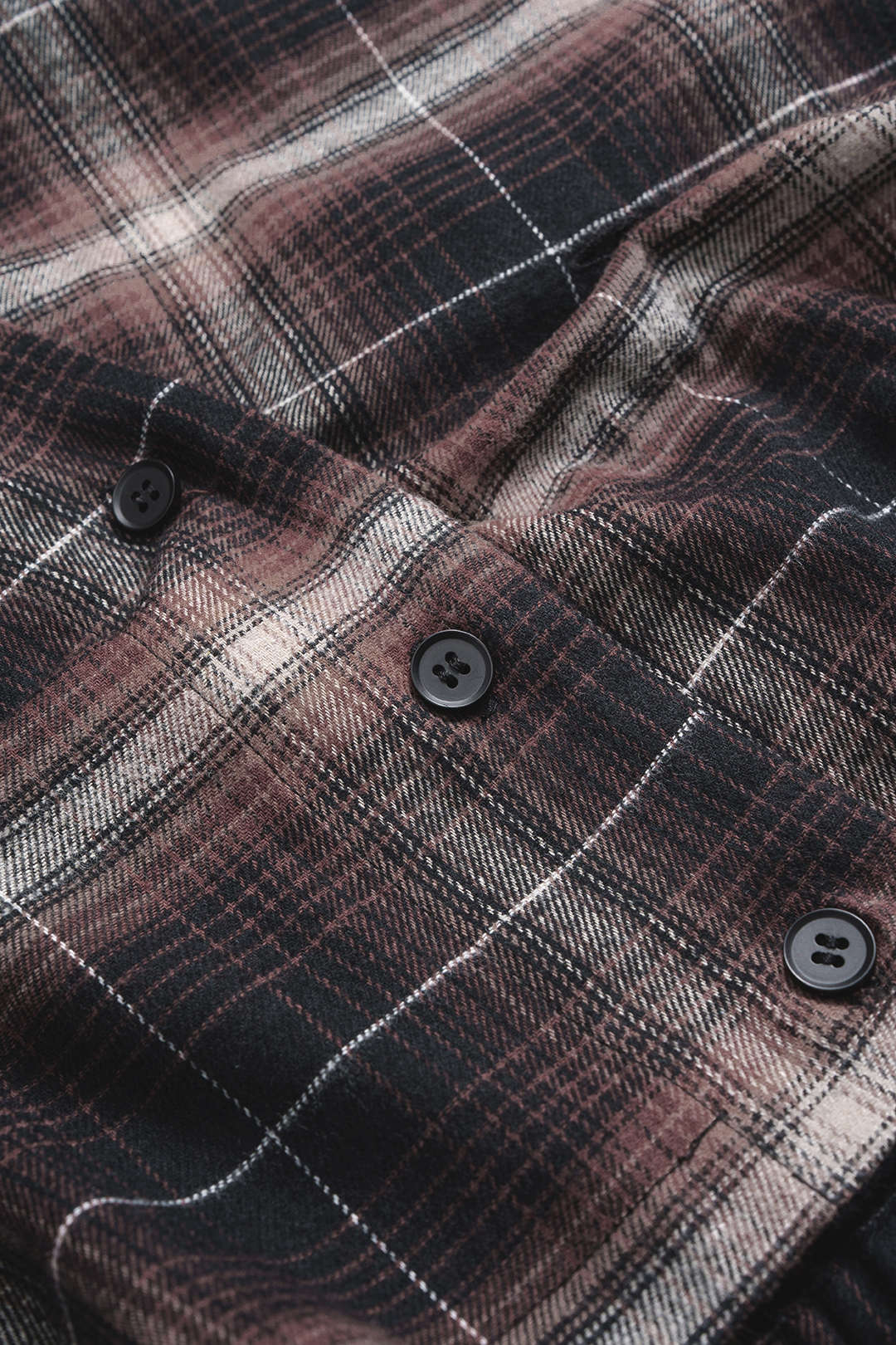 Plaid Print Button Long-Sleeve Shirt - Image 4