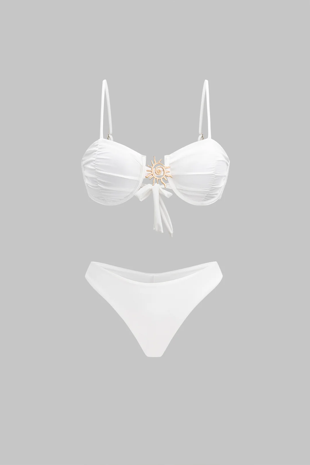 Metallic Tie Back Bikini Set