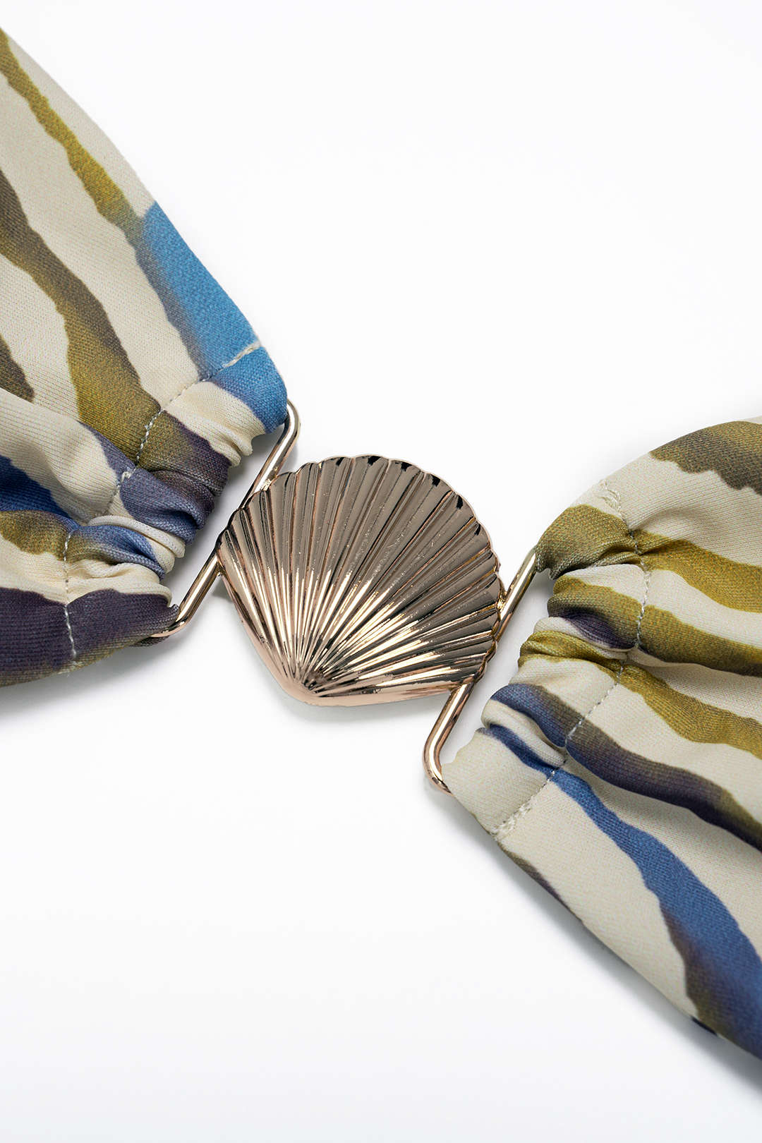 Abstract Print Strapless Bikini Set - Image 4