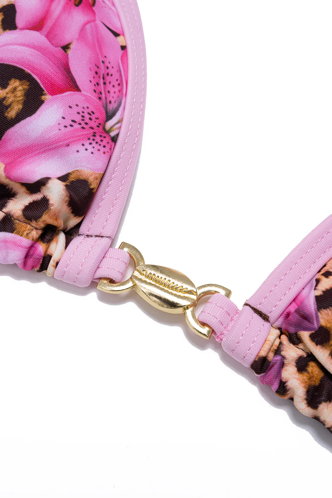 Leopard Print Halter Tie-Up Bikini Set - Image 4