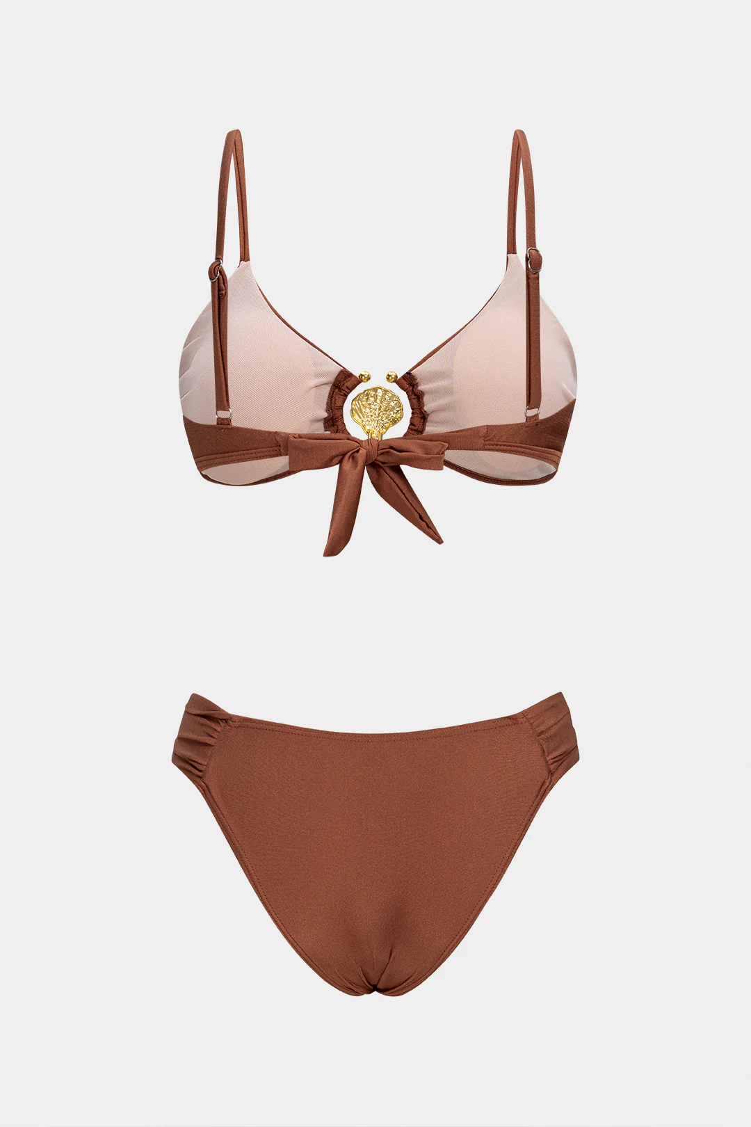 Metallic Knotted Bikini Set - Image 2