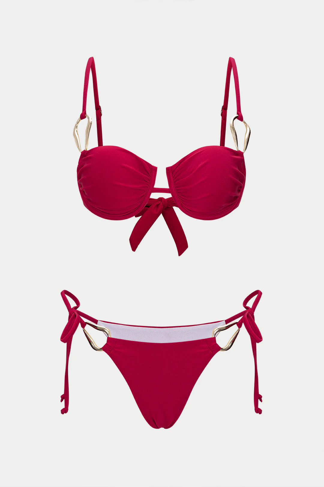 Metallic Tie-Up Bikini Set - Image 6