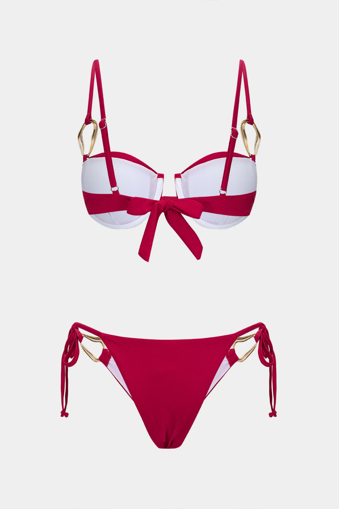 Metallic Tie-Up Bikini Set - Image 7