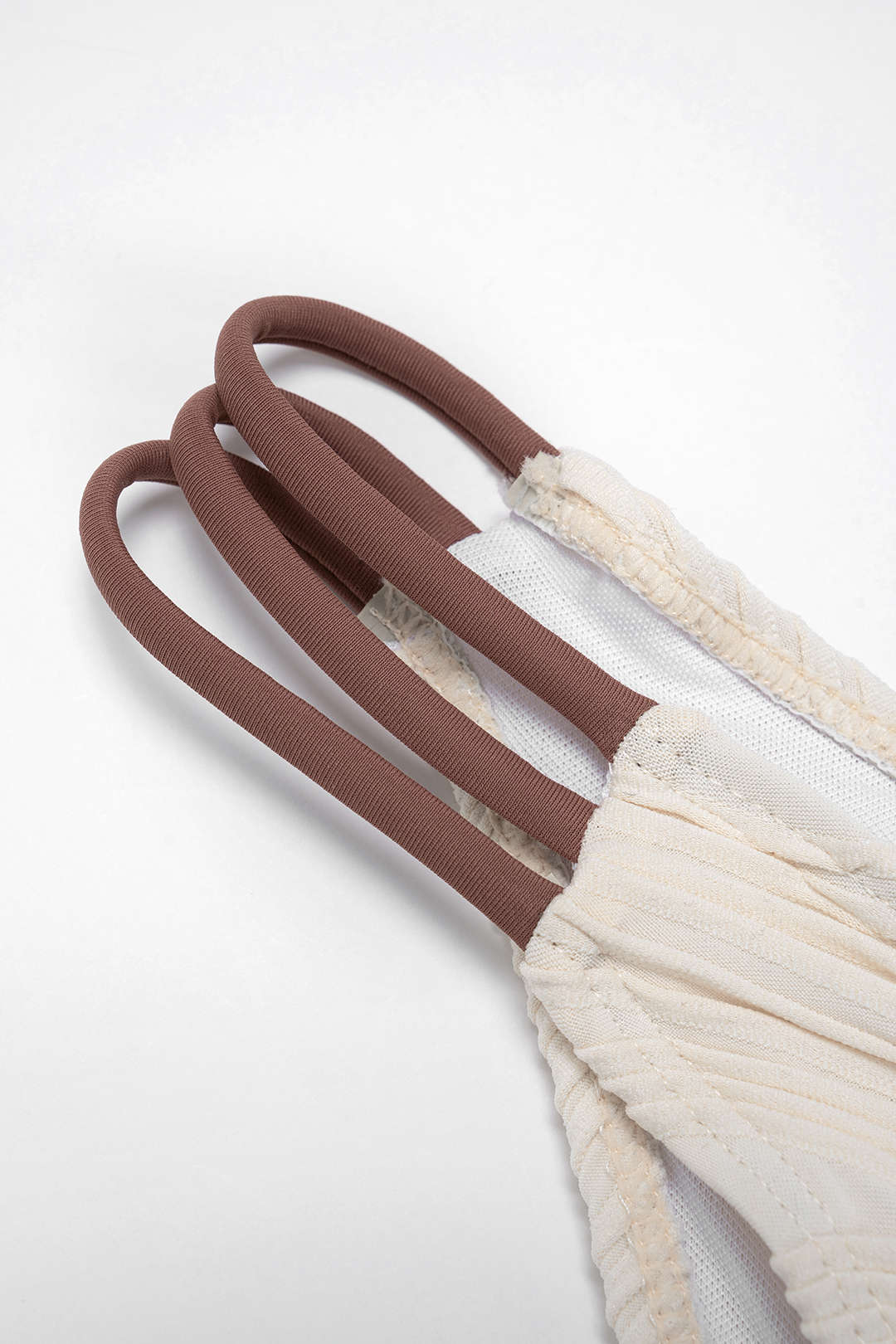 Contrast Tie-Up Bikini Set - Image 3