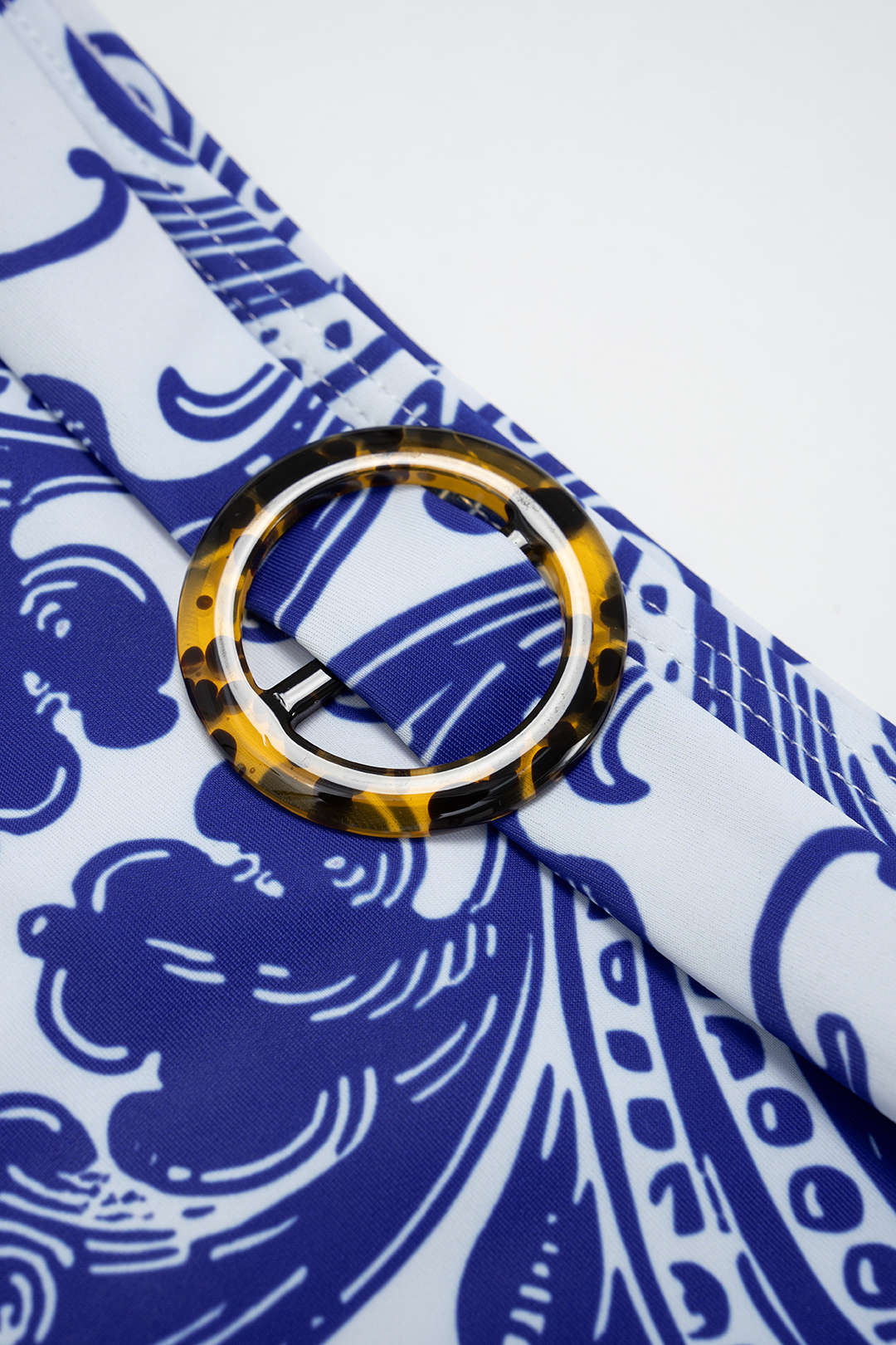 Retro Print Tie-Up Bikini Set - Image 3