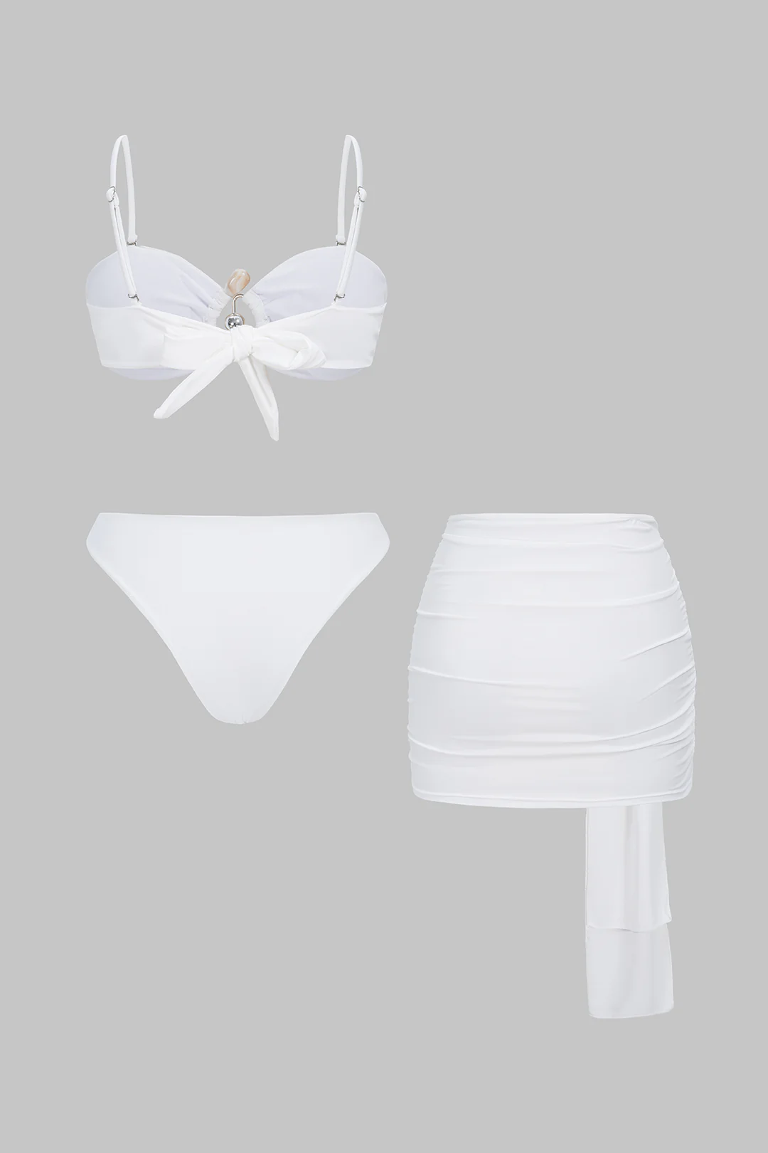 Metallic Cut Out Bikini Set - Image 2