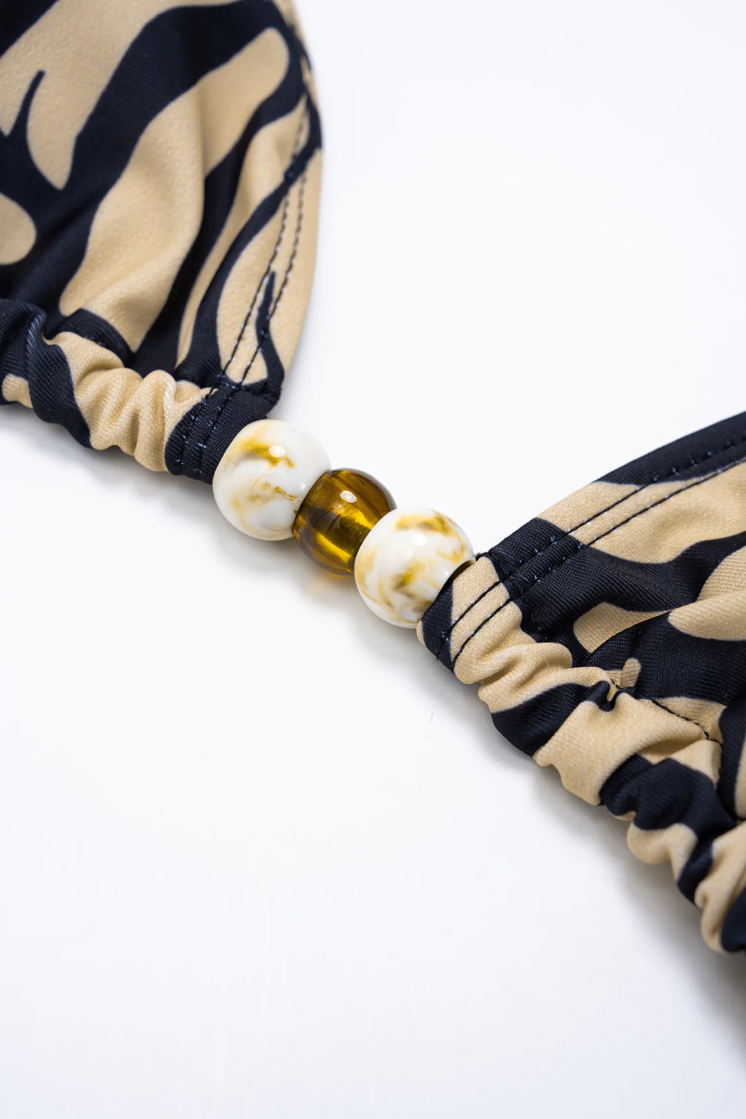 Contrast Print Tie-Up Bikini Set - Image 4