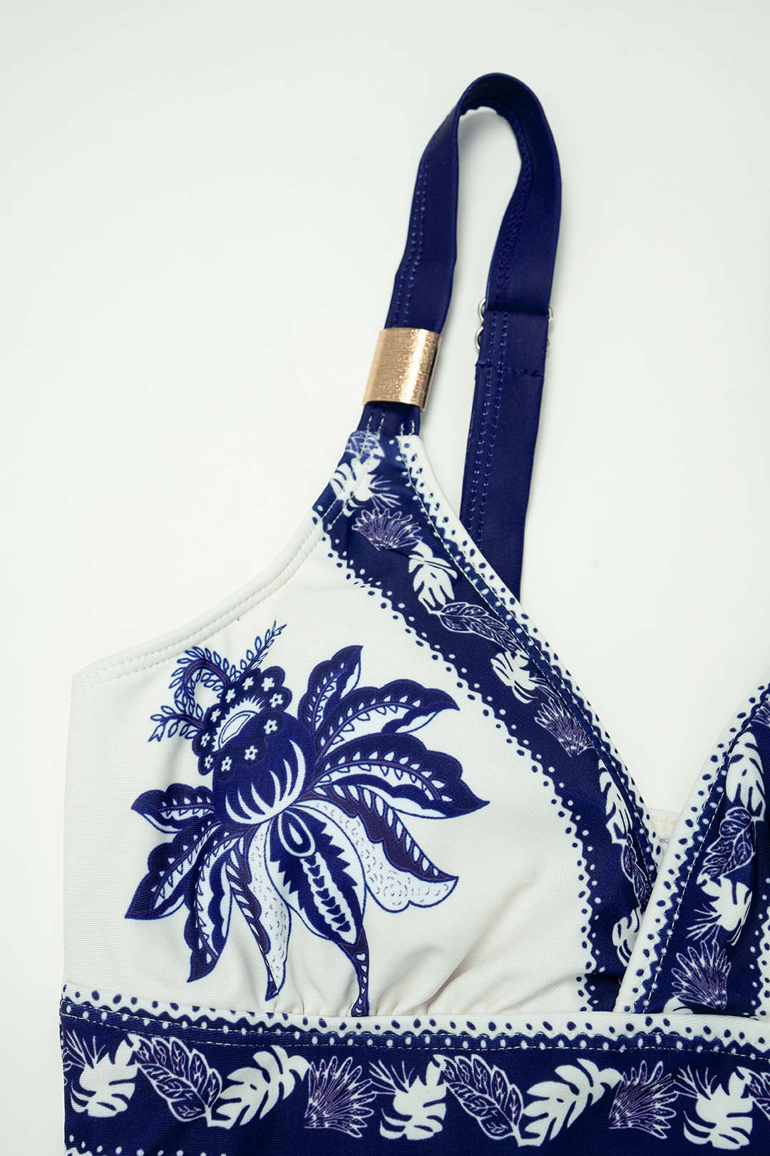 Bird Print Wrap 3-Piece Bikini Set - Image 3