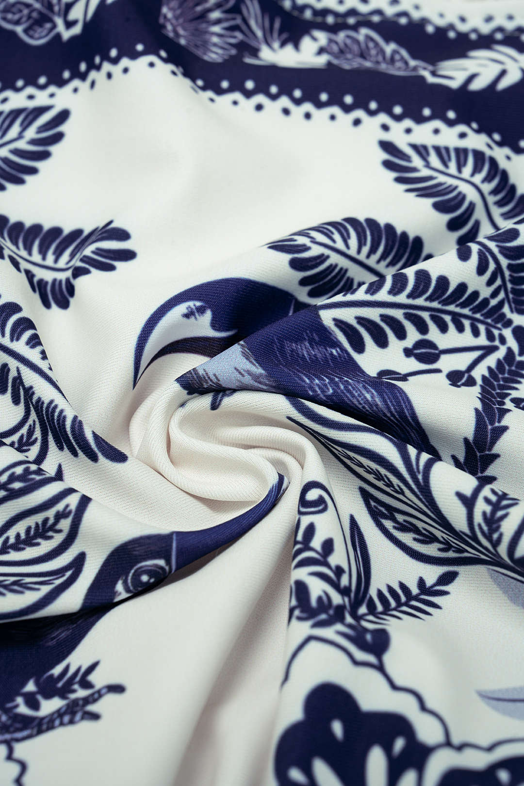 Bird Print Wrap 3-Piece Bikini Set - Image 4