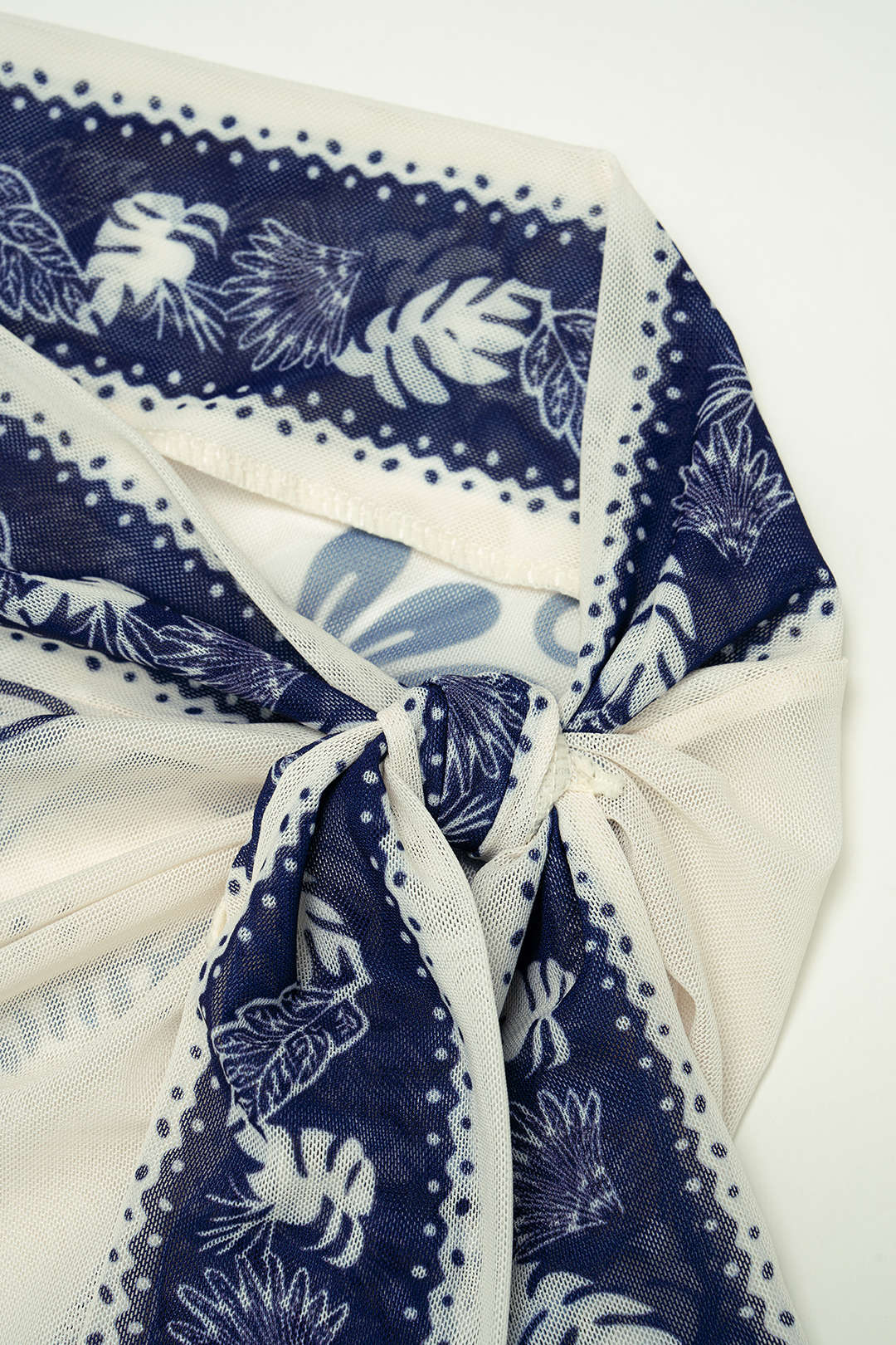 Bird Print Wrap 3-Piece Bikini Set - Image 5