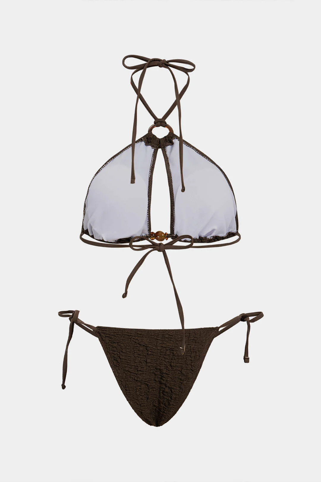 Halter Cut Out Tie-Up Bikini Set - Image 2