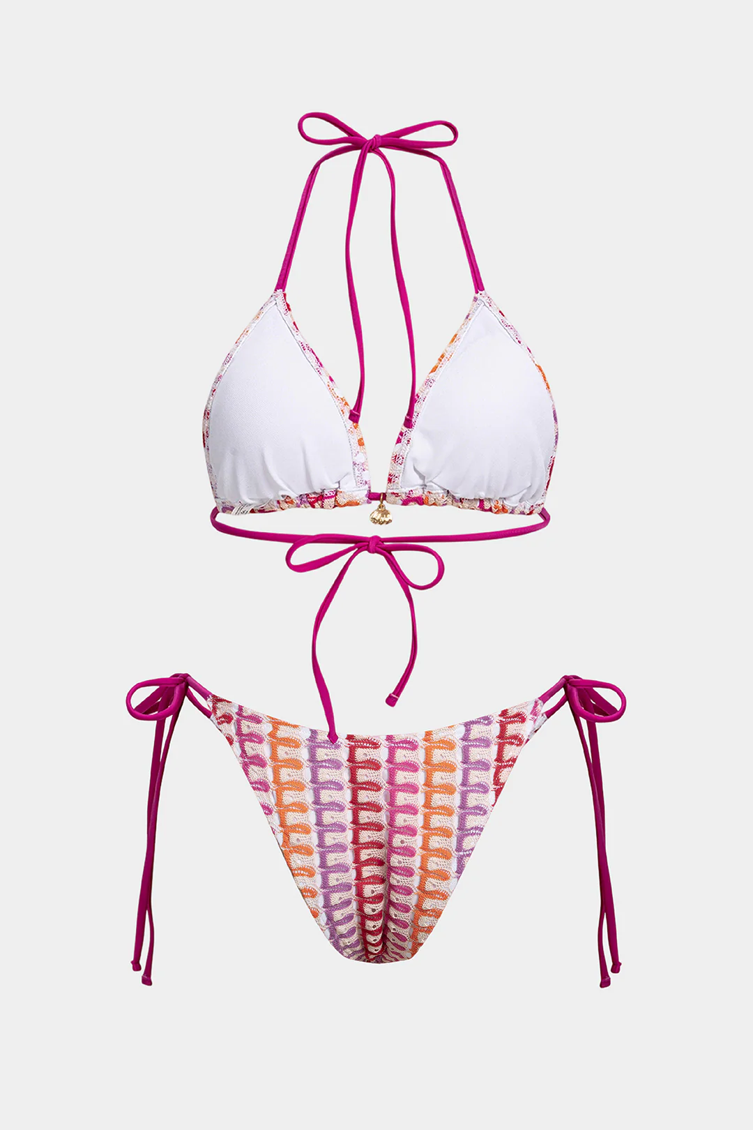 Bohemian Print Halter Tie-Up Bikini Set - Image 2