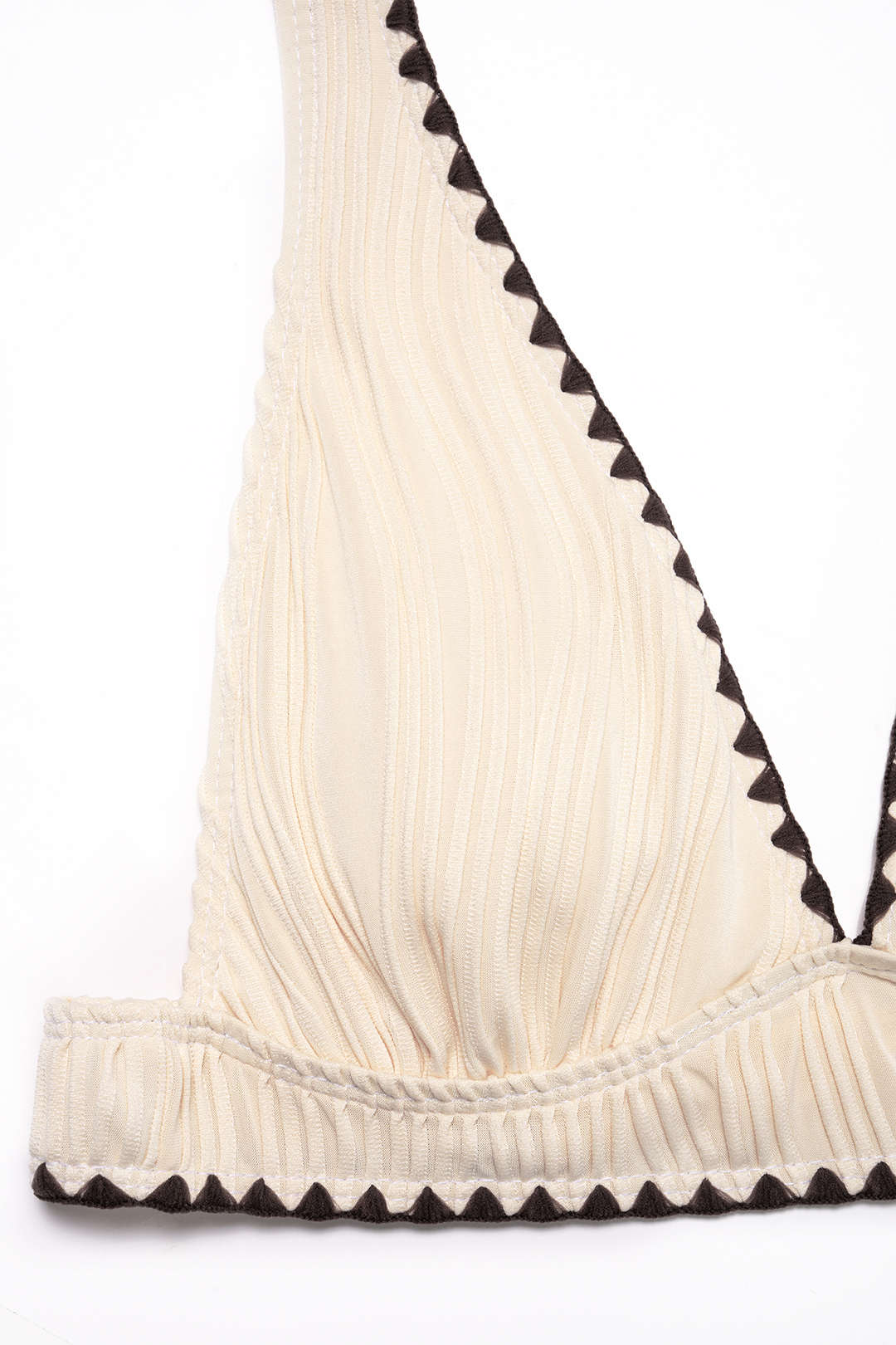 Contrast Halter Tie-Up Bikini Set - Image 3