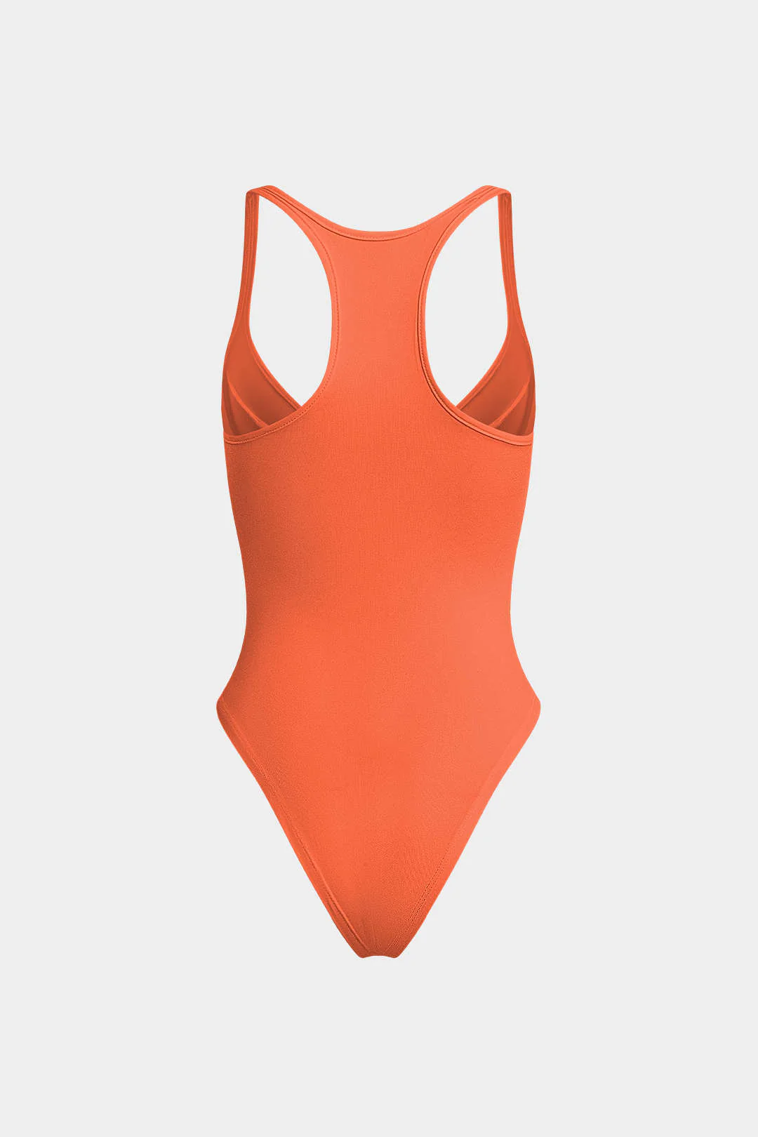 Basic Solid Deep-V Neck Bustier Bodysuit - Image 20