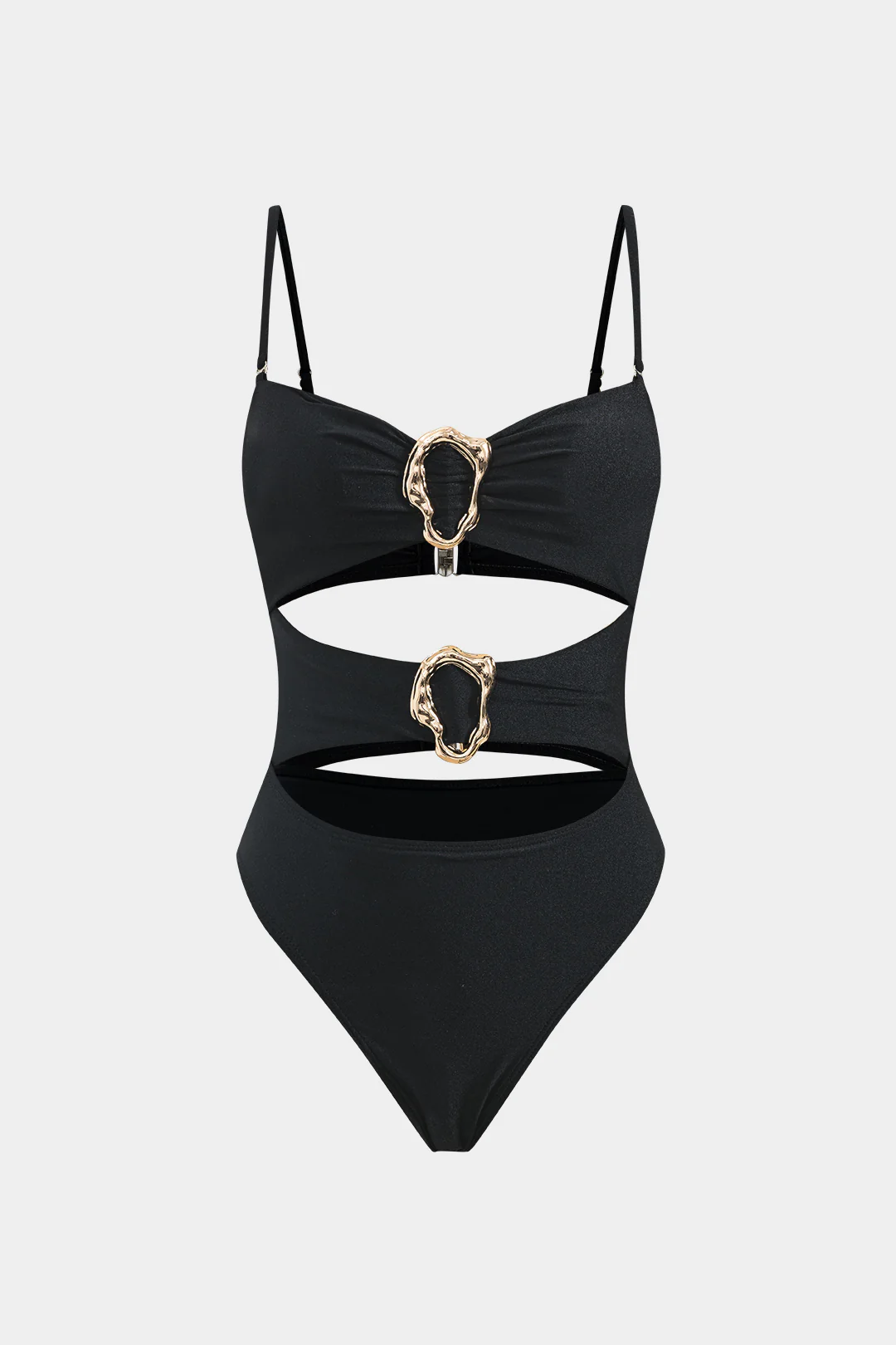 Metallic Cut Out Swimsuit