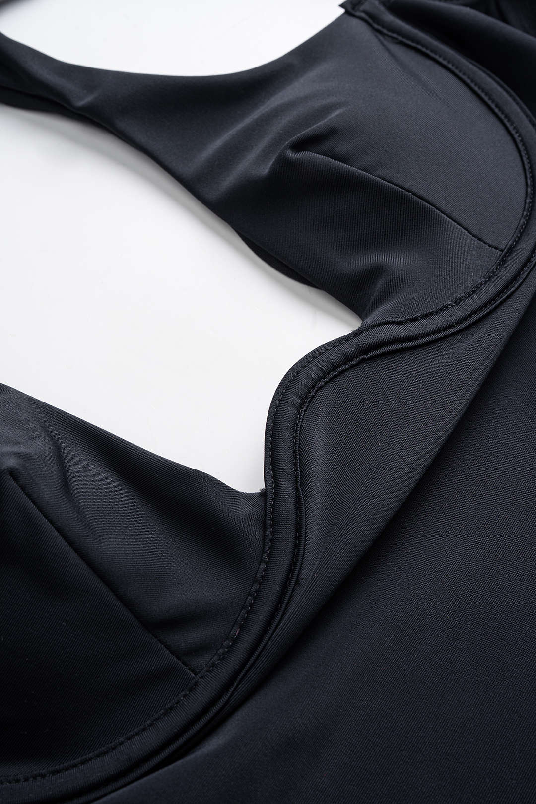 Solid Cut Out Buckle Backless Swimsuit - Image 9