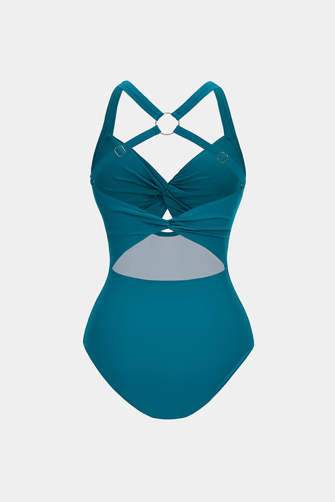 Metallic Cut Out One-Piece Swimsuit - Image 2