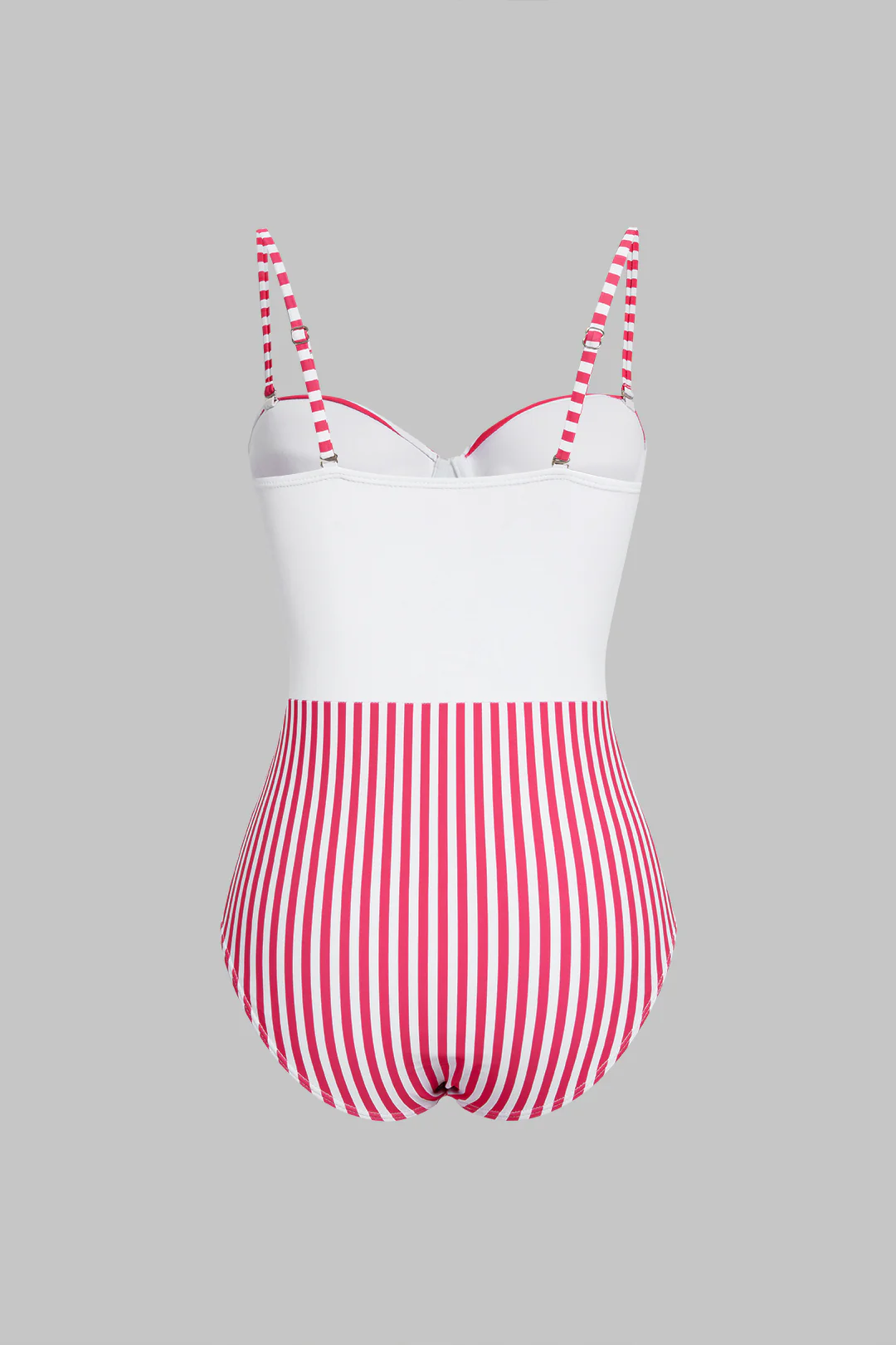 Contrast Striped Bikini Top - Image 2