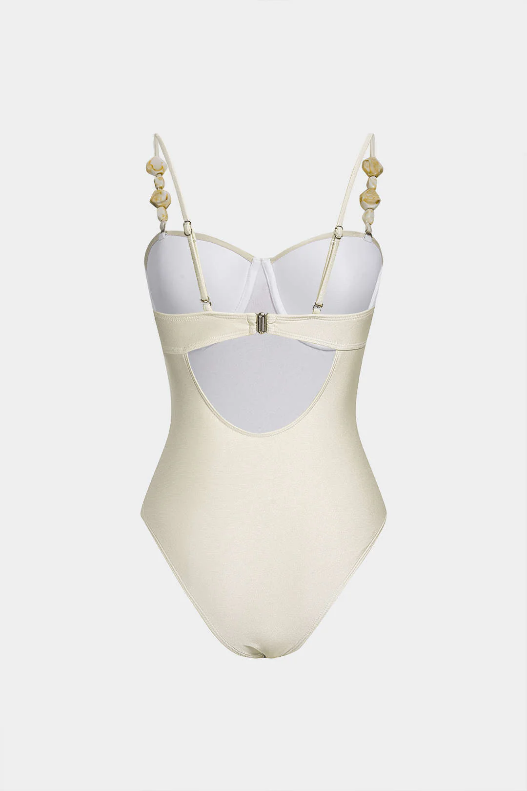 Ruched Beaded Backless Swimsuit - Image 2