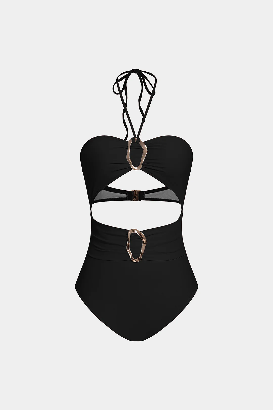 Halter Tie-Up Cut Out  Bikini Swimsuit - Image 7